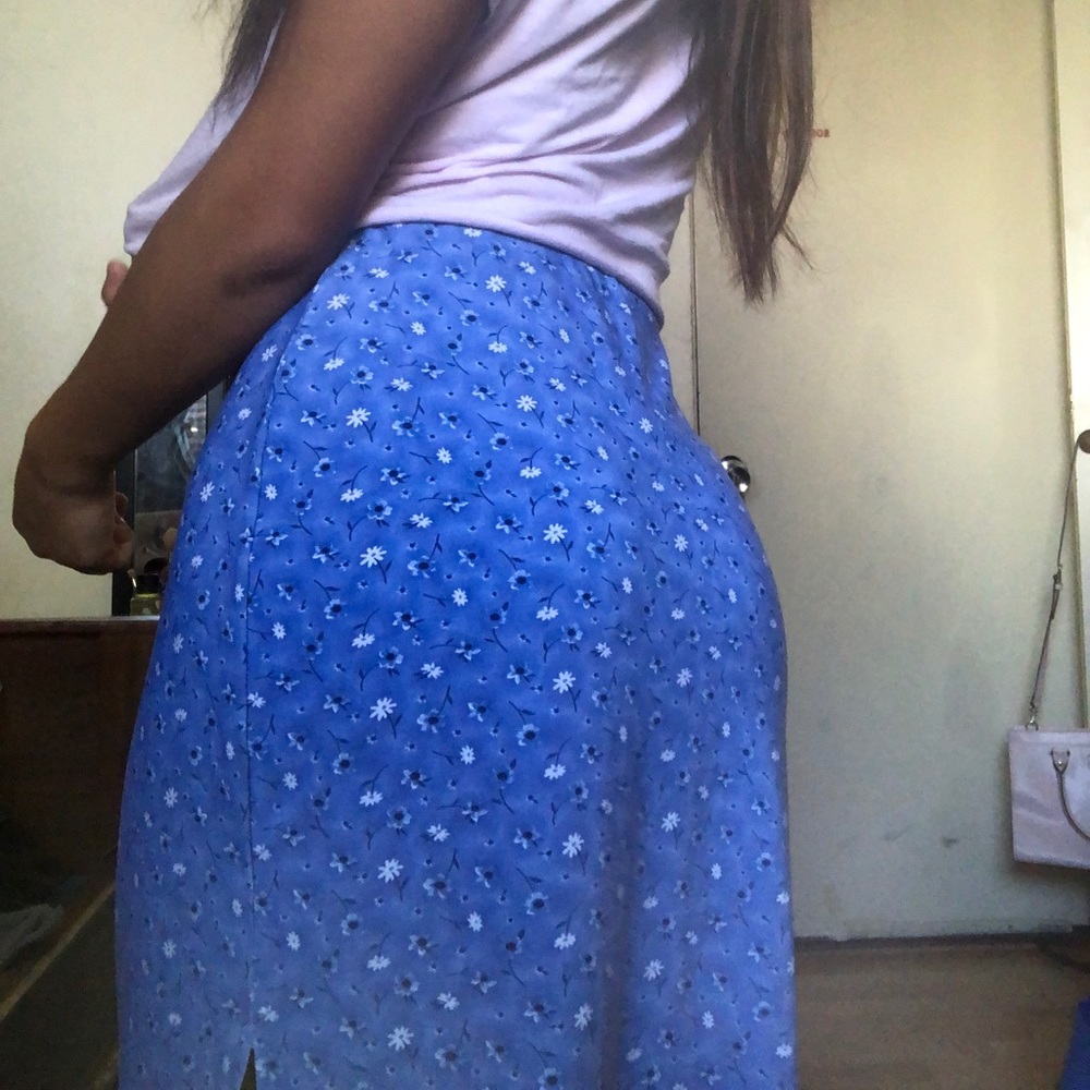 vintage light blue skirt
